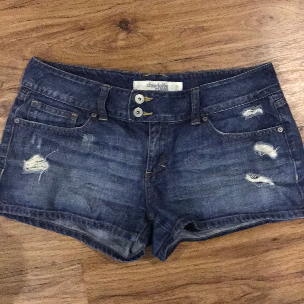 Denim shorts